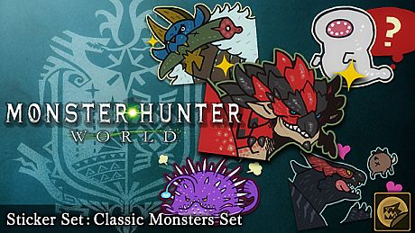 Monster Hunter: World - Sticker Set: Classic Monsters Set DLC