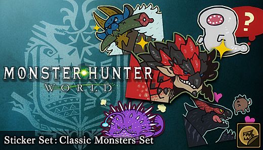 Monster Hunter: World - Sticker Set: Classic Monsters Set
