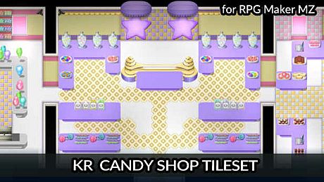 RPG Maker MZ - KR Candy Shop Tileset DLC