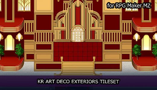 RPG Maker MZ - KR Art Deco Exteriors Tileset