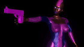 Lady in a Leotard With a Gun