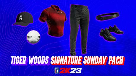 PGA TOUR 2K23 Tiger Woods Signature Sunday Pack DLC