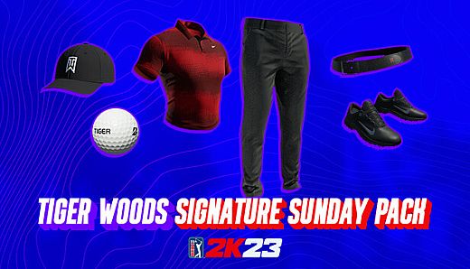 PGA TOUR 2K23 Tiger Woods Signature Sunday Pack