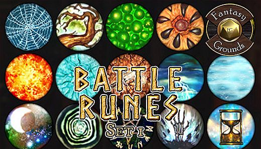 Fantasy Grounds - Battle Runes 1 Spell Effect Tokens (Token Pack)
