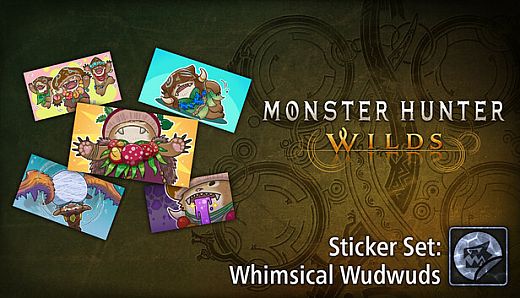 Monster Hunter Wilds - Zestaw naklejek: fikuśne Leśniaki