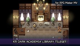 RPG Maker MV - KR Dark Academia Library Tileset