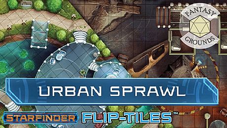Fantasy Grounds - Starfinder RPG - Flip-Mat - Urban Sprawl DLC