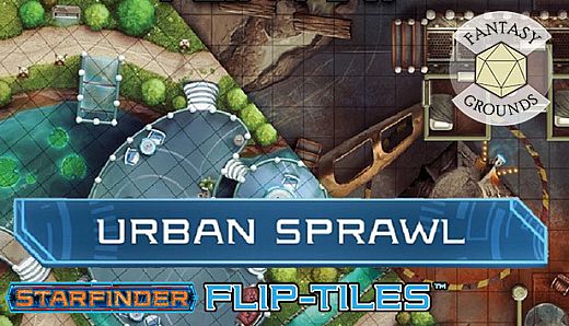 Fantasy Grounds - Starfinder RPG - Flip-Mat - Urban Sprawl