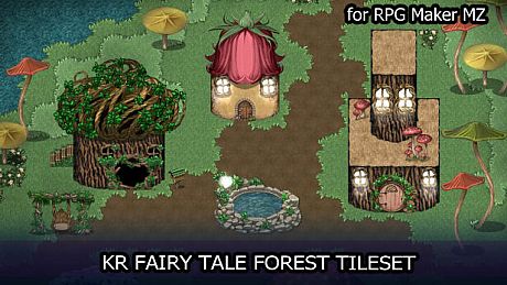 RPG Maker MZ - KR Fairy Tale Forest Tileset DLC