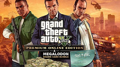 Grand Theft Auto V: Premium Online Edition & Megalodon Shark Card Bundle