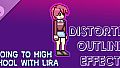 Going To High School With Lira - Distorted outline effect
