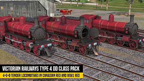 Trainz Plus DLC - Victorian Railways Type 4 DD Class Pack - Canadian Red DLC