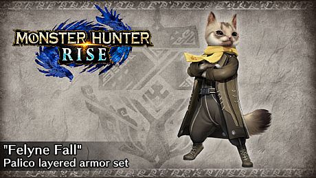 Monster Hunter Rise - "Felyne Fall" Palico Layered Armor Set DLC