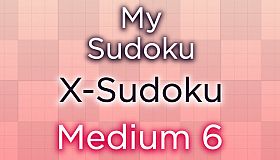 My Sudoku - X-Sudoku Medium 6