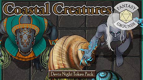 Fantasy Grounds - Devin Night Token Pack 161: Coastal Creatures DLC
