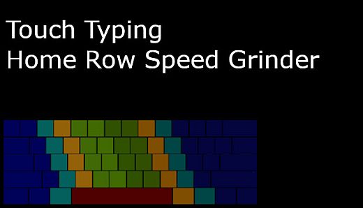 Touch Typing Home Row Speed Grinder
