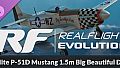 RealFlight Evolution - E-flite P-51D Mustang 1.5m Big Beautiful Doll