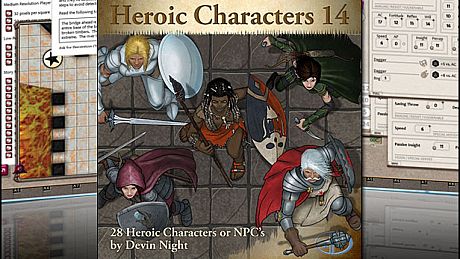 Fantasy Grounds - Heroic Characters 14 (Token Pack) DLC