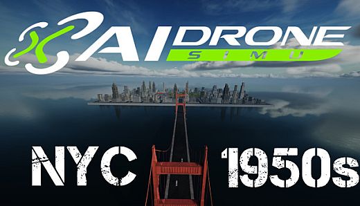 AI Drone Simulator - NYC 1950s Map
