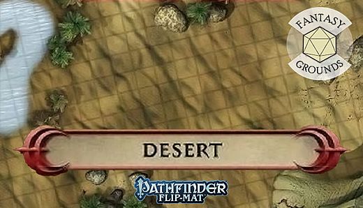 Fantasy Grounds - Pathfinder RPG - Pathfinder Flip-Mat - Classic Desert