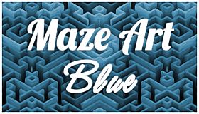 Maze Art: Blue