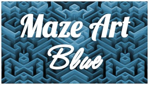 Maze Art: Blue