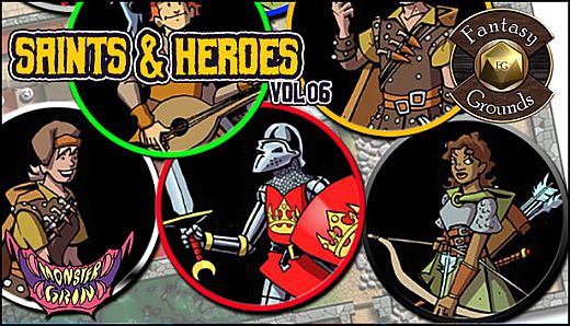 Fantasy Grounds - Saints and Heroes, Volume 6 (Token Pack)