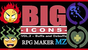 RPG Maker MZ - Big Icons Vol.2 - Buffs and Debuffs