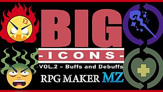 RPG Maker MZ - Big Icons Vol.2 - Buffs and Debuffs DLC