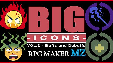 RPG Maker MZ - Big Icons Vol.2 - Buffs and Debuffs DLC