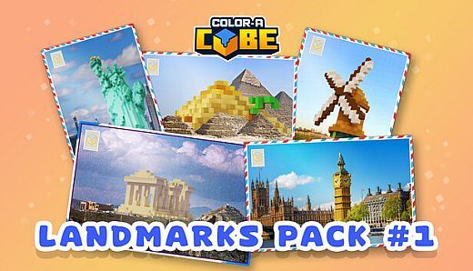 Color a Cube - Landmarks Pack #1