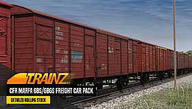 Trainz 2022 DLC - CFR Marfa Gbs/Gbgs freight car pack
