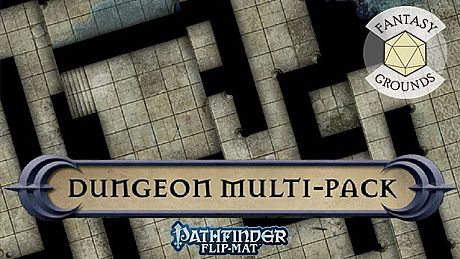 Fantasy Grounds - Pathfinder RPG - Pathfinder Flip-Mat - Dungeons Multi-Pack DLC