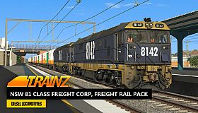 Trainz 2022 DLC - NSW 81 Class Freight Corp, Freight Rail Pack