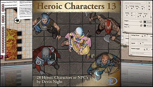 Fantasy Grounds - Heroic Characters 13 (Token Pack)