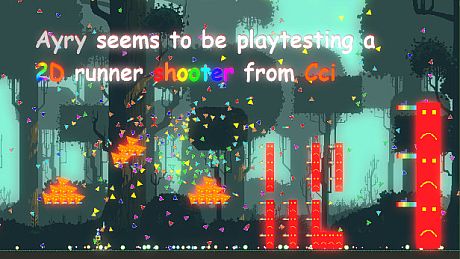 A2C:Ayry seems to be playtesting a 2D runner shooter from Cci Game