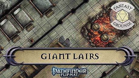 Fantasy Grounds - Pathfinder RPG - Pathfinder Flip-Mat - Giant lairs DLC