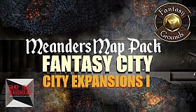 Fantasy Grounds - Meander Map Pack City Expansions I (Map Pack)