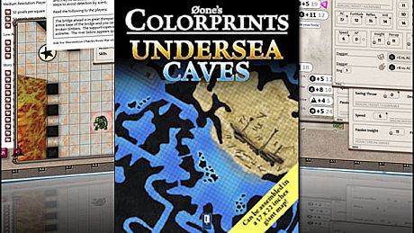 Fantasy Grounds - 0one's Colorprints #6: Undersea Caves (Map Pack) DLC