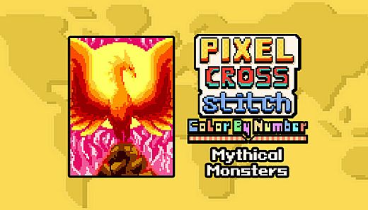 Pixel Cross Stitch - Mythical Monsters Pack