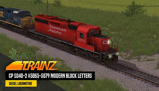 Trainz 2022 DLC - CP SD40-2 #5865-5879 Modern Block Letters