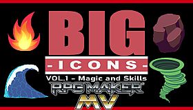RPG Maker MV - Big Icons Vol 1 - Magic and Skills