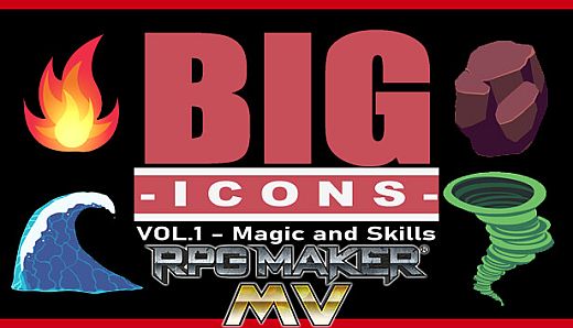 RPG Maker MV - Big Icons Vol 1 - Magic and Skills