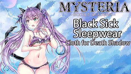 Mysteria~Occult Shadows~Black silk Sleepwear DLC