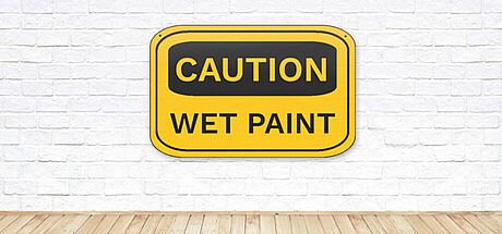 CAUTION WET PAINT