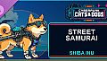Cyberpunk Cats & Dogs - Street Samurai (Shiba Inu)