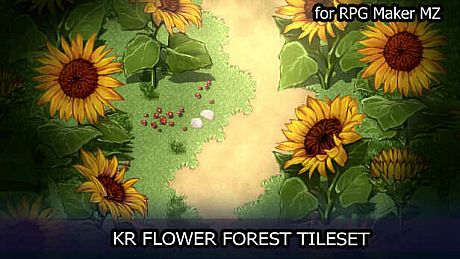 RPG Maker MZ - KR Flower Forest Tileset DLC
