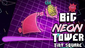 Big NEON Tower VS Tiny Square