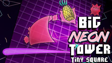 Big NEON Tower VS Tiny Square Game