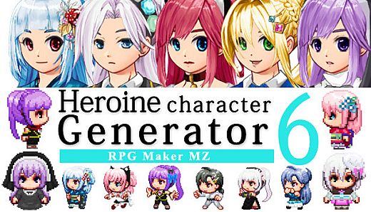 RPG Maker MZ - Heroine Character Generator 6 for MZ